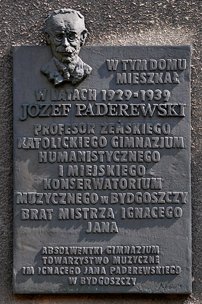 Józef Paderewski - Tablice Michał Kubiak